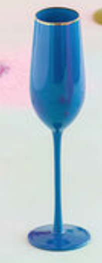 The Diamond Champagne Flute™ Embellished with Swarovski Crystals in the  Stem - In 5 Different Colors - Clear, Pink, Blue, Purple and Amber