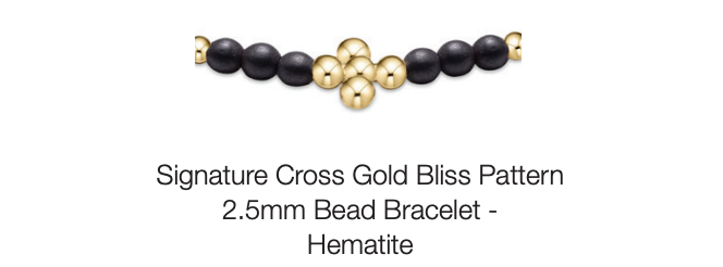 Gold Cross Beads for Bracelet Making Round Hematite Gemstone 