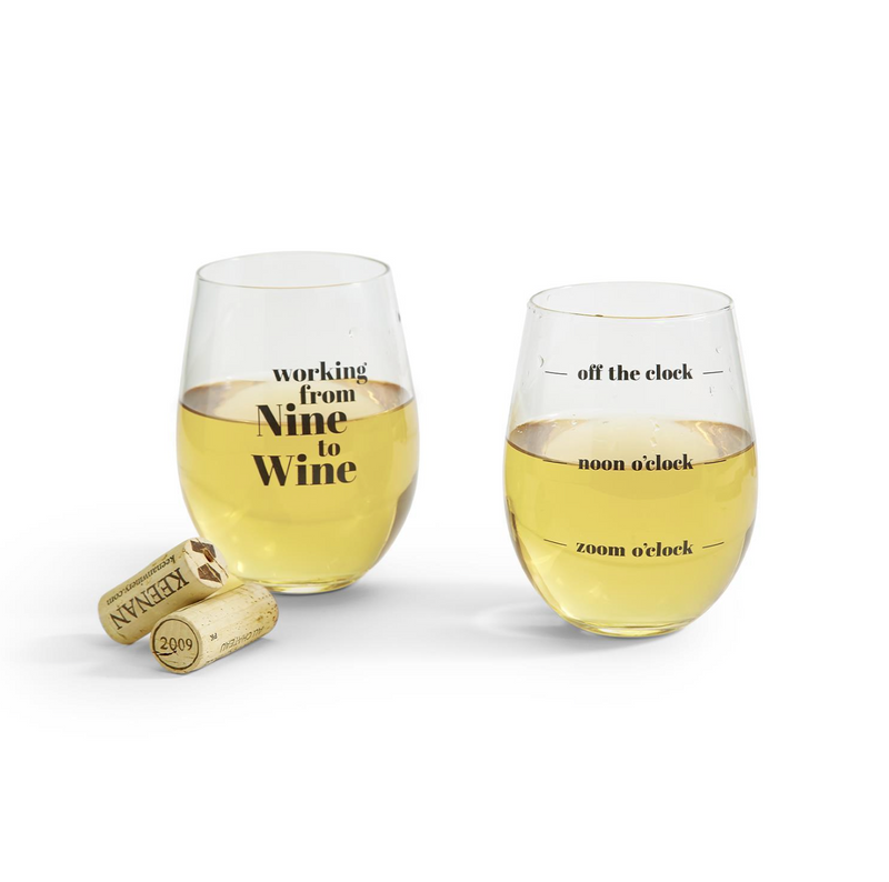 Paws Off - 10 oz Double Walled Stemless Wine Glass - www