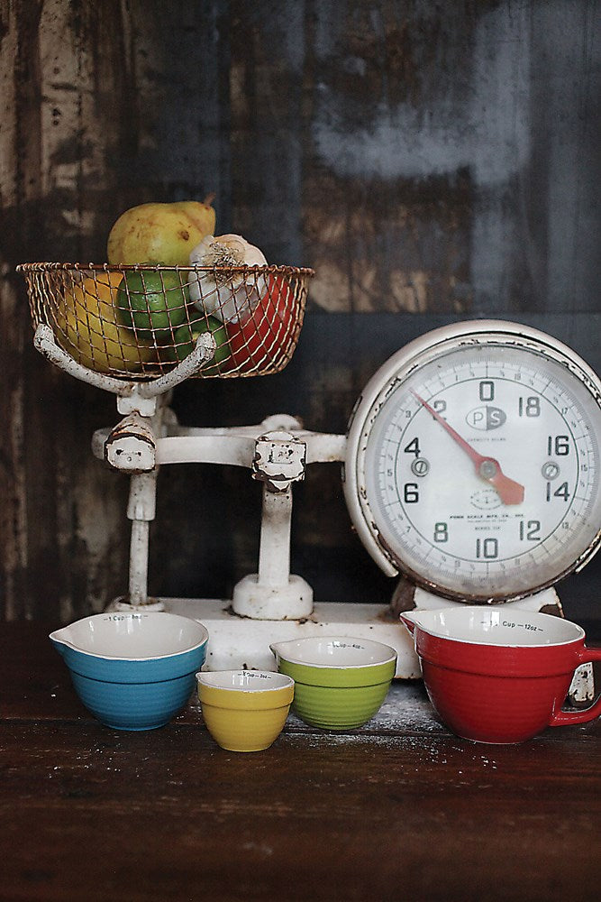 Stoneware Batter Bowl Measuring Cups