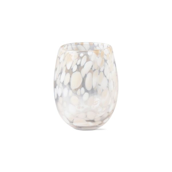 CONFETTI STEMLESS WINE GLASS - SAND - A. Dodson's