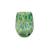 CONFETTI STEMLESS WINE GLASS - GREEN MULTI - A. Dodson's