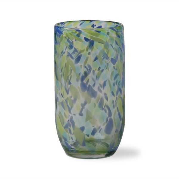 multicolor blue and green confetti tumbler - A. Dodson's