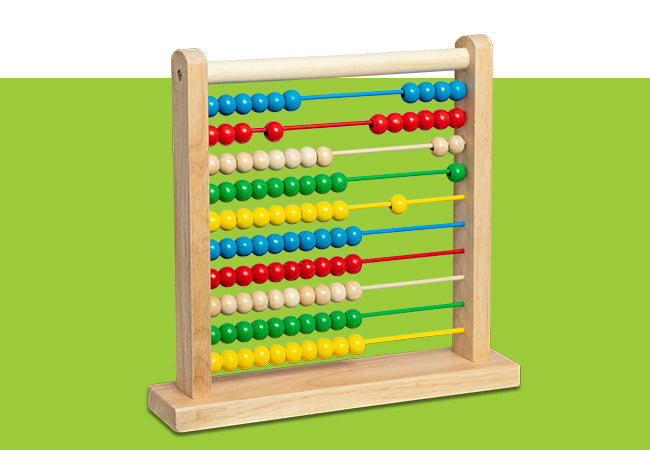 Melissa & Doug Abacus - Classic Wooden Educational Counting Toy With 100 Beads