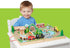 Melissa & Doug Take-Along Wooden Tabletop Railroad With 3 Trains, Truck, Play Pieces, Bridge (17 Pcs) - FSC Certified