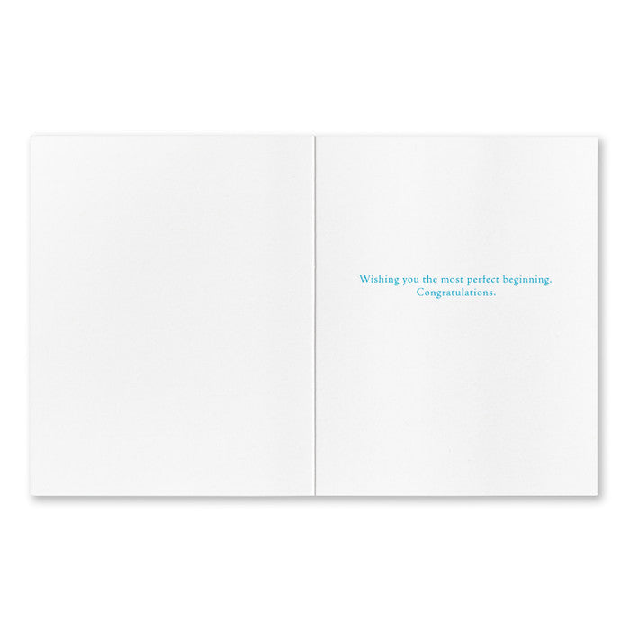 NEW BABY CARD – “…THESE BLISSFUL PERFECT MOMENTS… ARE WORTH LIVING FOR.” - A. Dodson's