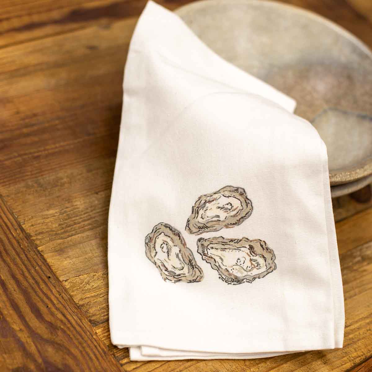 Oysters Hand Towel - A. Dodson's