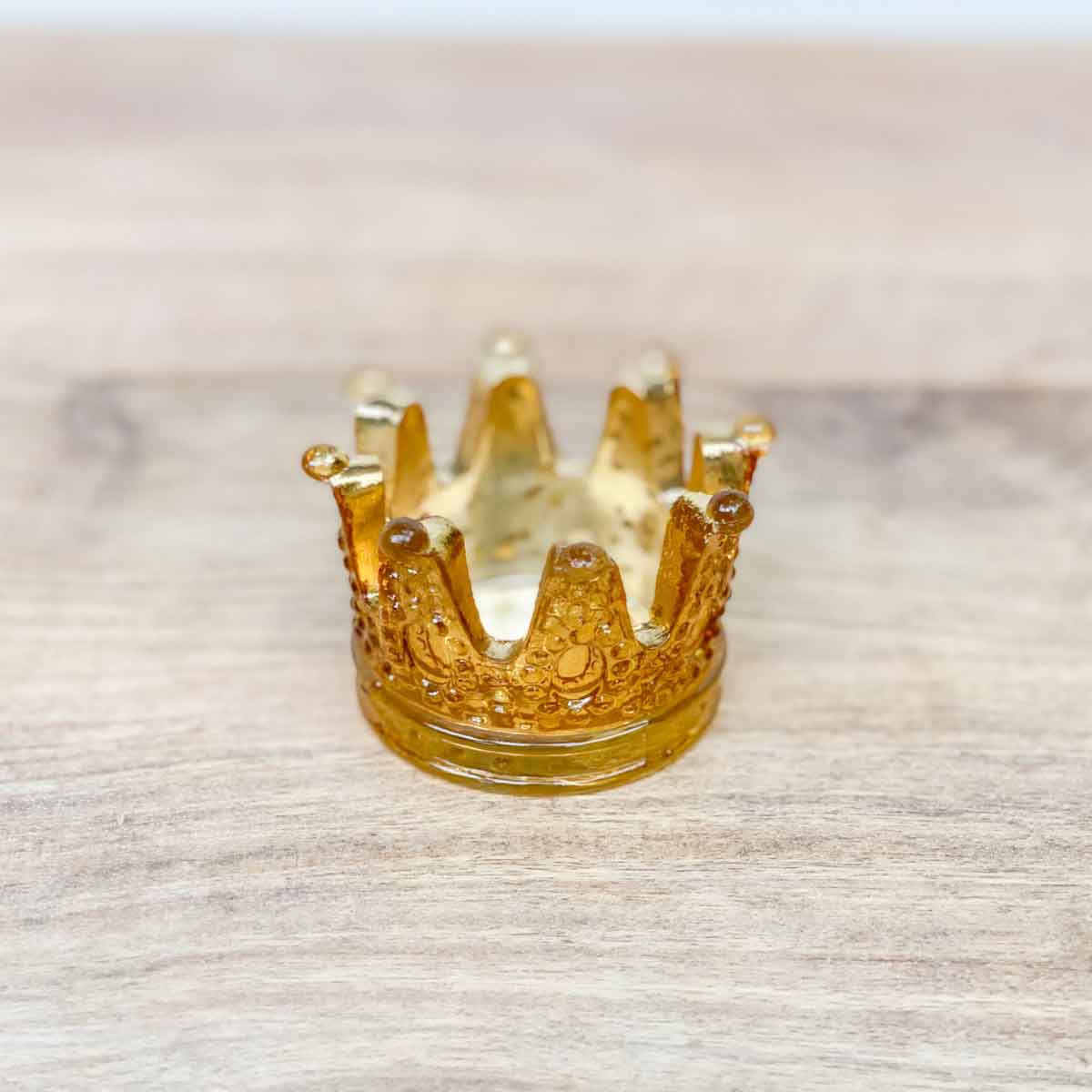 Crown Glass Votive in Gold - A. Dodson's