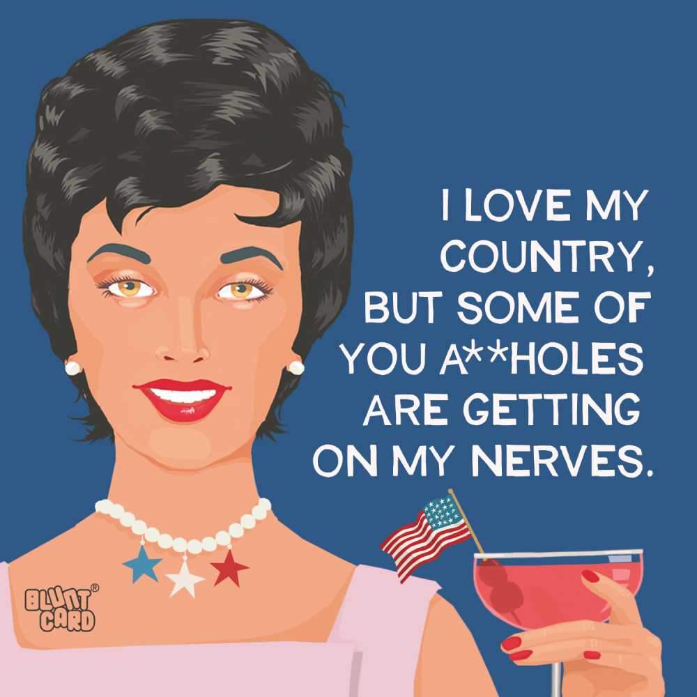 Love My Country Beverage Napkins - A. Dodson's