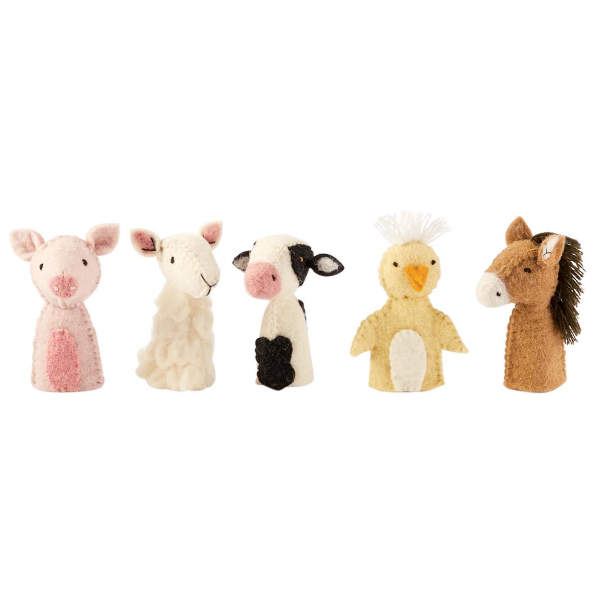 Barnyard Finger Puppet Set  By Mud Pie