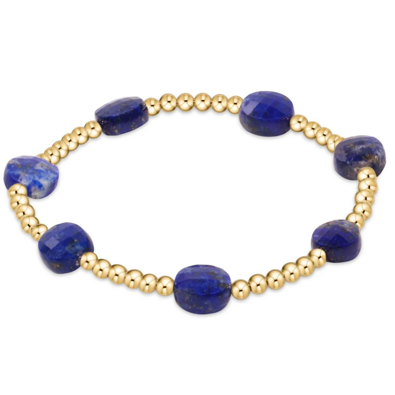 admire 3mm bead bracelet - lapis by enewton