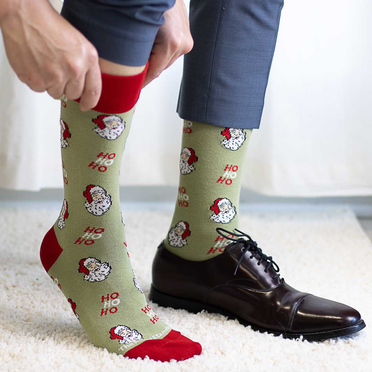 Men's HoHoHo Santa Socks - A. Dodson's