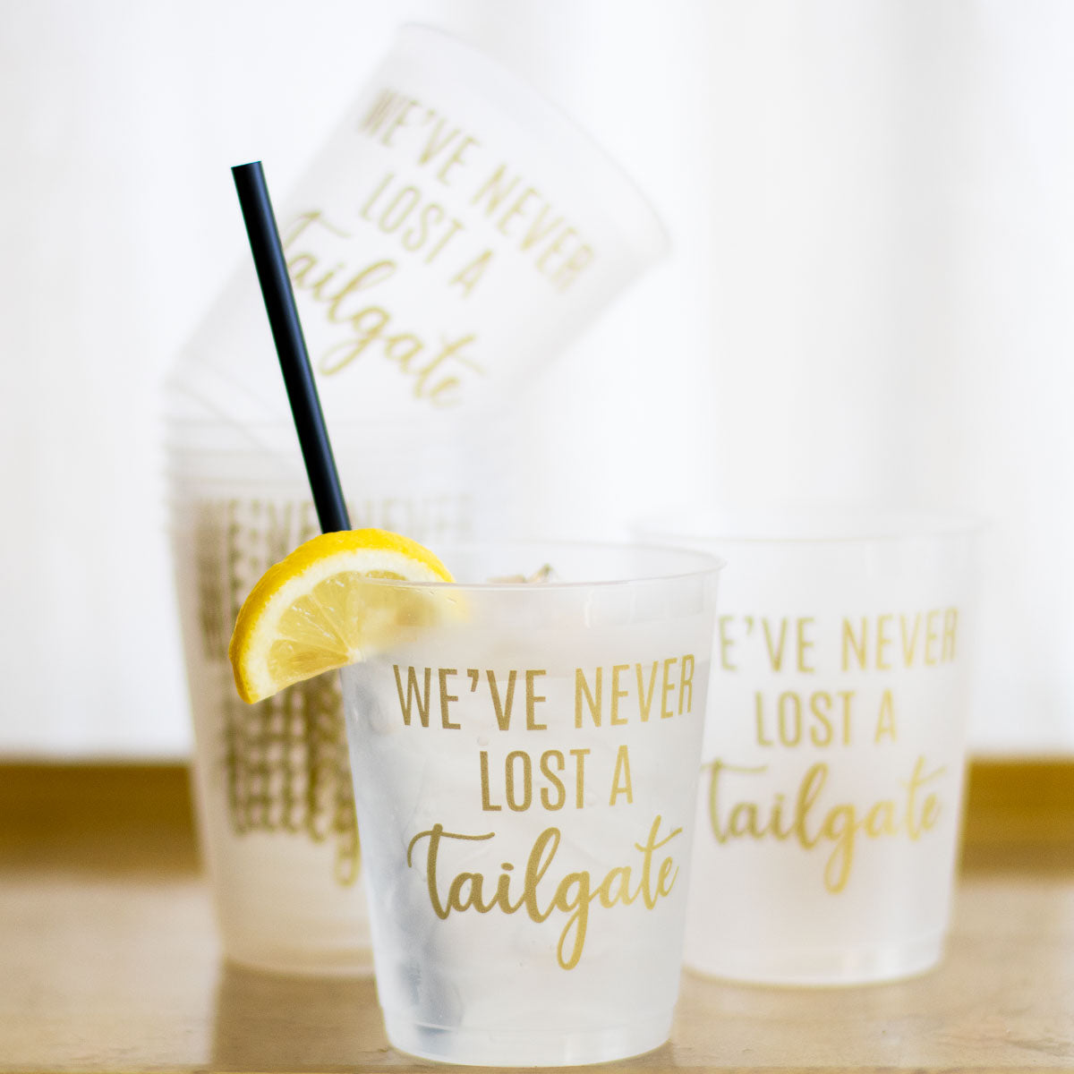 We've Never Lost A Tailgate Party Cups - A. Dodson's