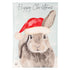 Merry Christmas Bunny Burlap Garden Flag