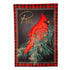 Cardinal Peace Burlap Garden Flag