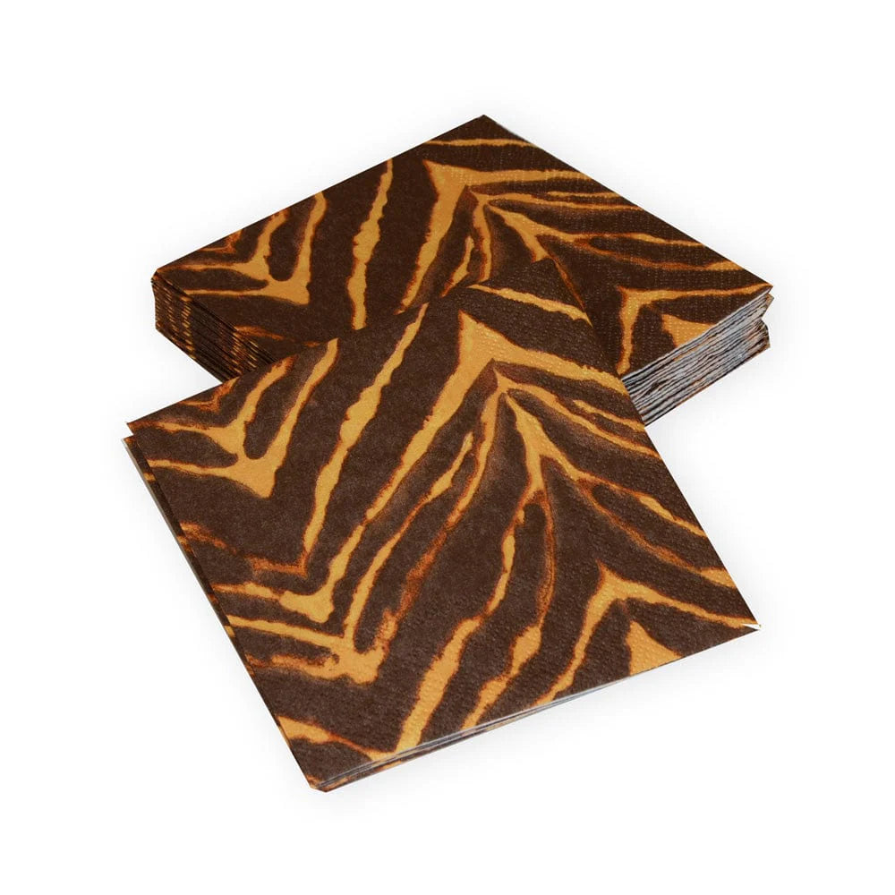 WILD KINGDOM BROWN - NAPKIN COCKTAIL