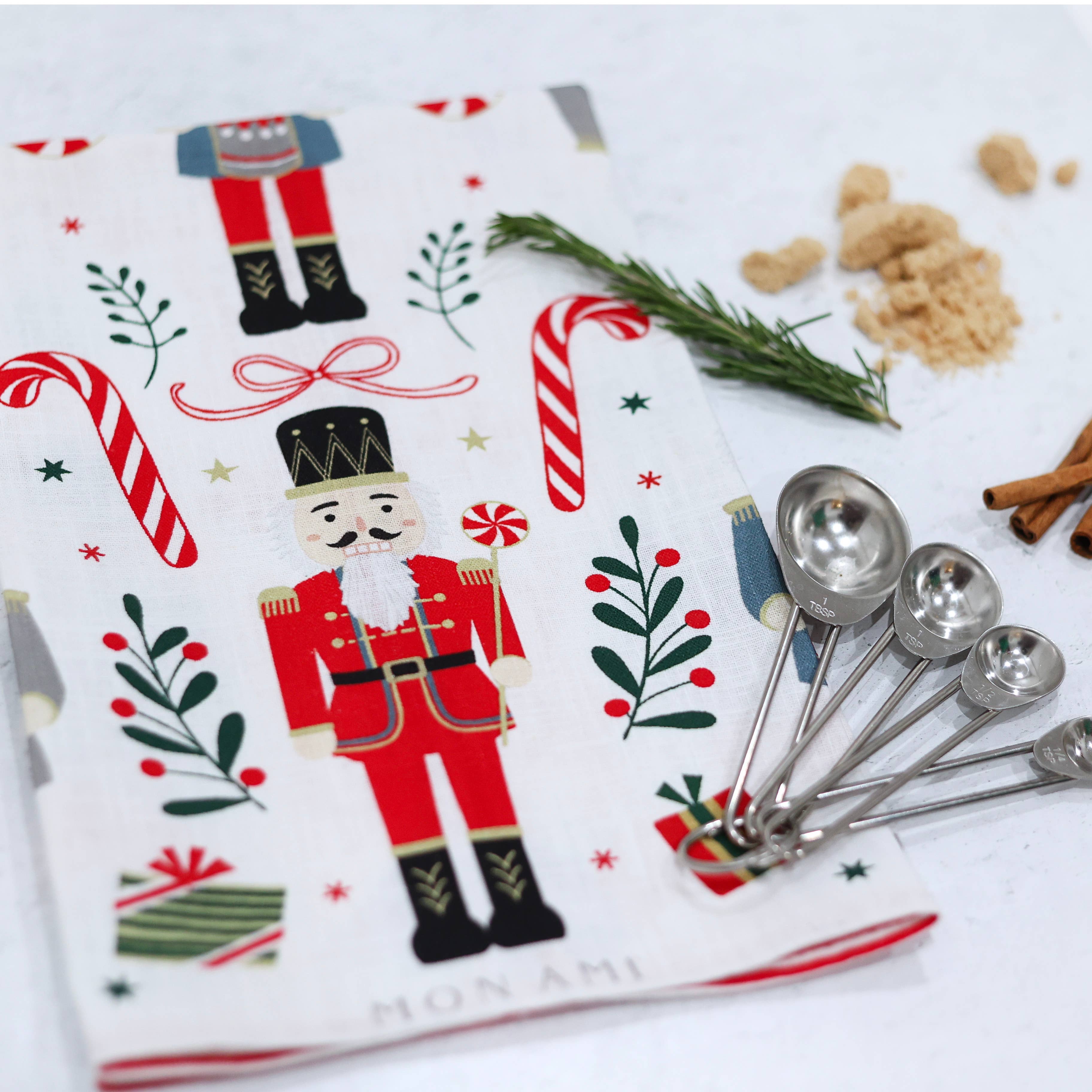 Nutcracker Cotton Linen Tea Towel