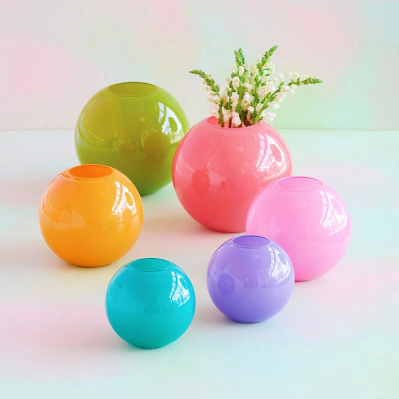 Sugar Plum Ball Vases