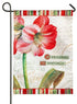 Christmas Greetings Amaryllis Moire Garden Flag - A. Dodson's