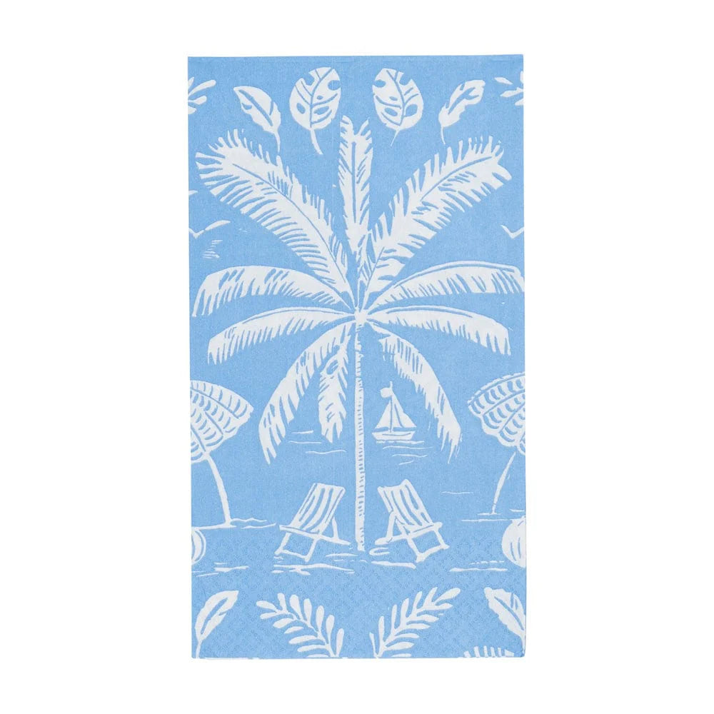 PALMS AND PARASOLS OCEAN - GUEST TOWEL