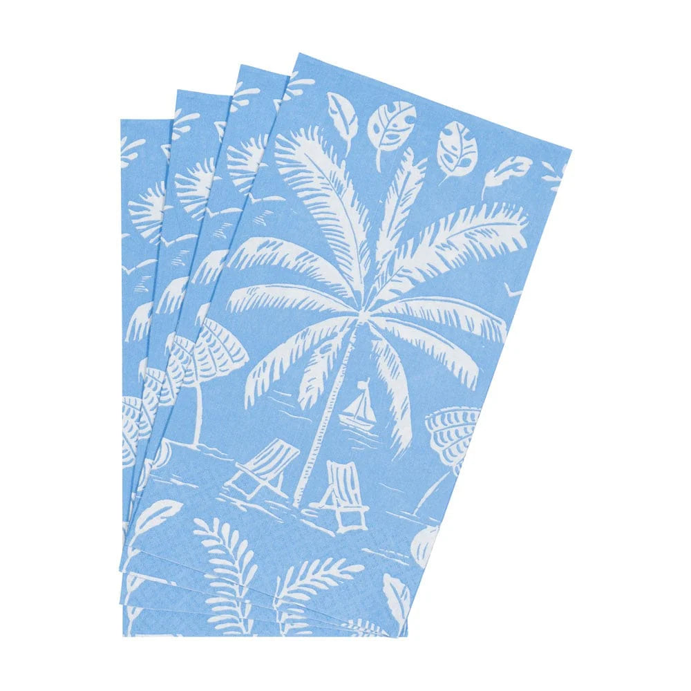 PALMS AND PARASOLS OCEAN - GUEST TOWEL