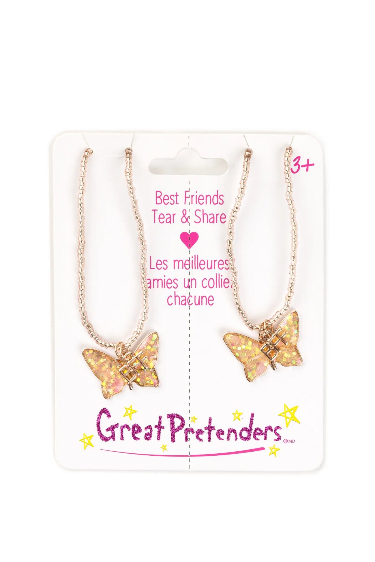 BFF Butterfly Share & Tear Necklaces - A. Dodson's