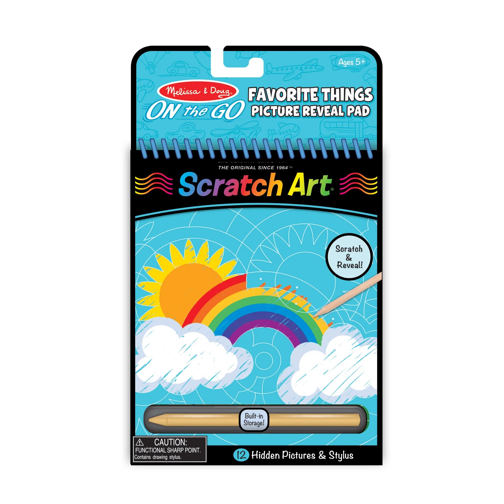 Melissa & Doug On the Go Scratch Art Picture Reveal Pad - Favorite Things