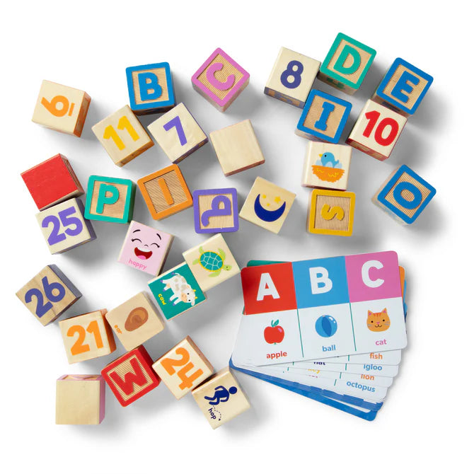 Melissa & Doug Sticker Ms. Rachel™ Wooden Learning Blocks