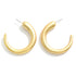 TAPERED GOLD HOOP EARRINGS - A. Dodson's