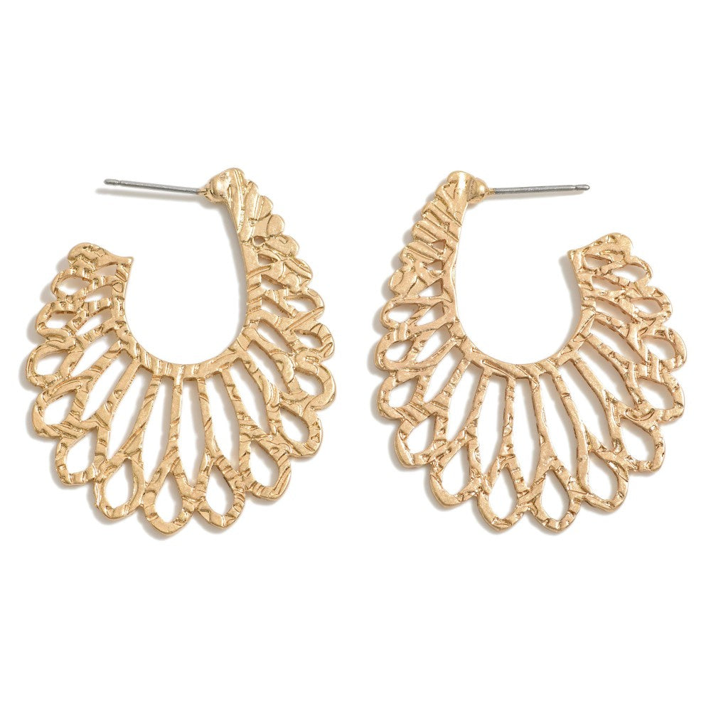 GOLD FILIGREE DROP EARRINGS - A. Dodson's