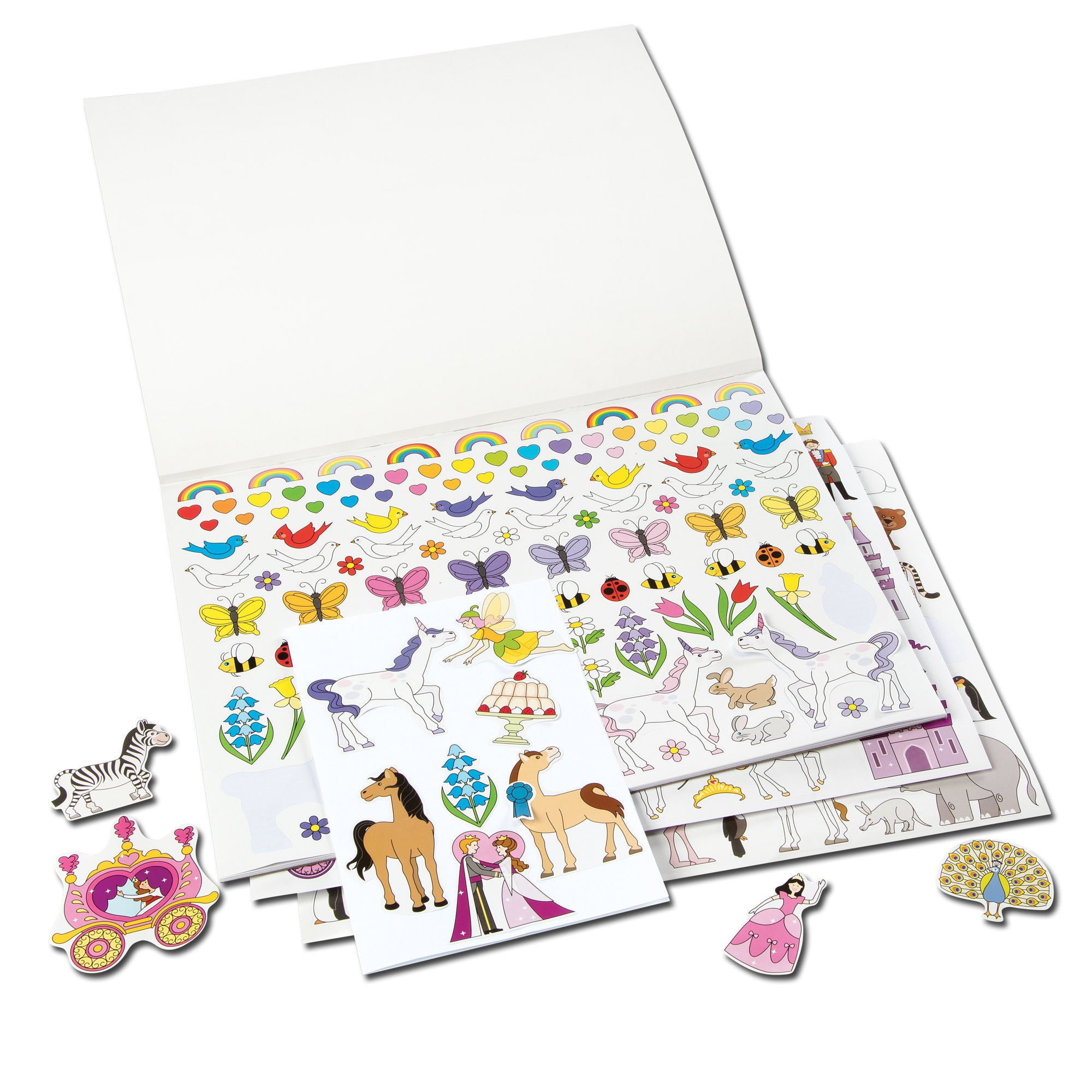 Melissa & Doug Sticker Collection Book: Princesses, Tea Party, Animals, and More - 500+ Stickers - FSC Certified