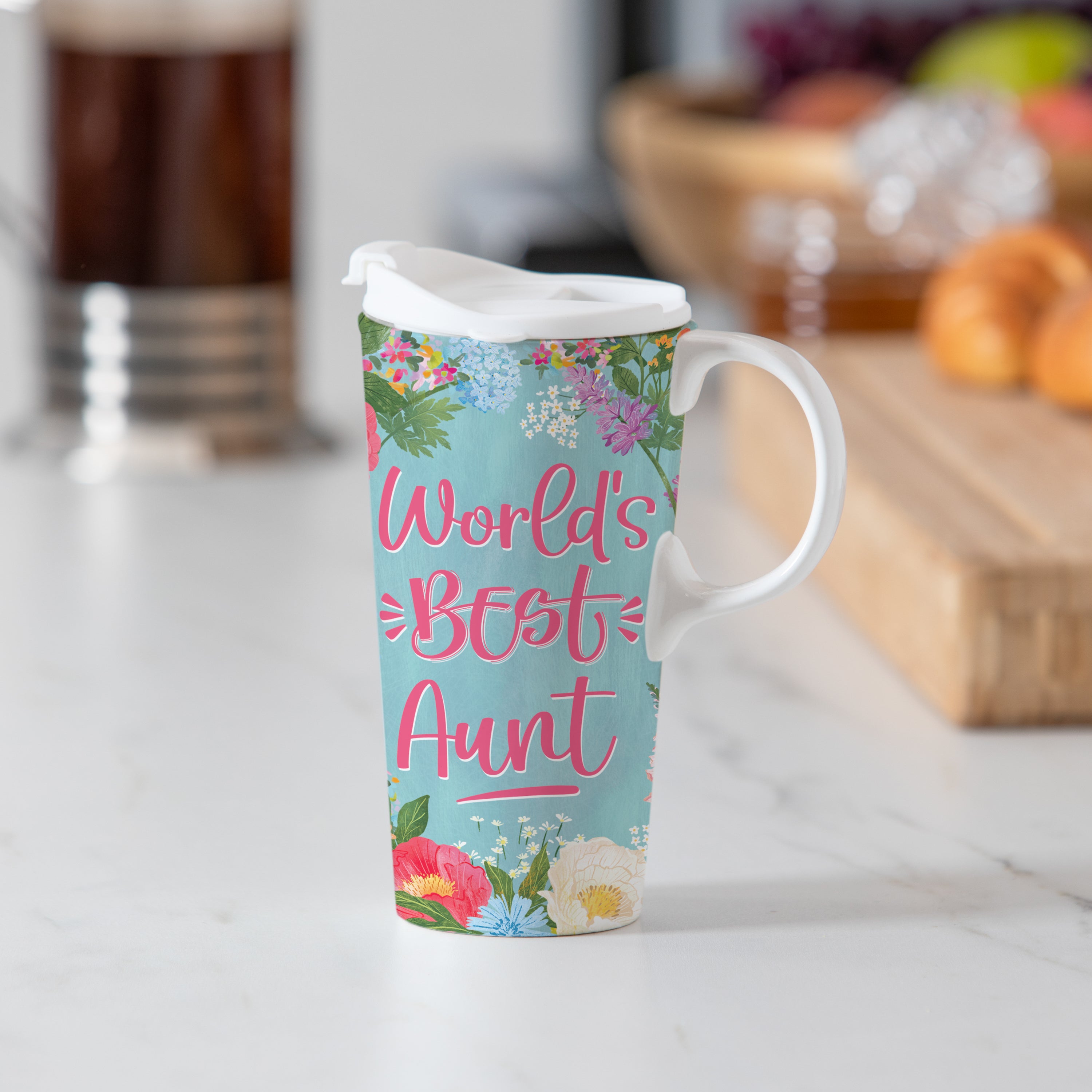 Best Aunt Ceramic Perfect Cup, 17oz, Gift Box