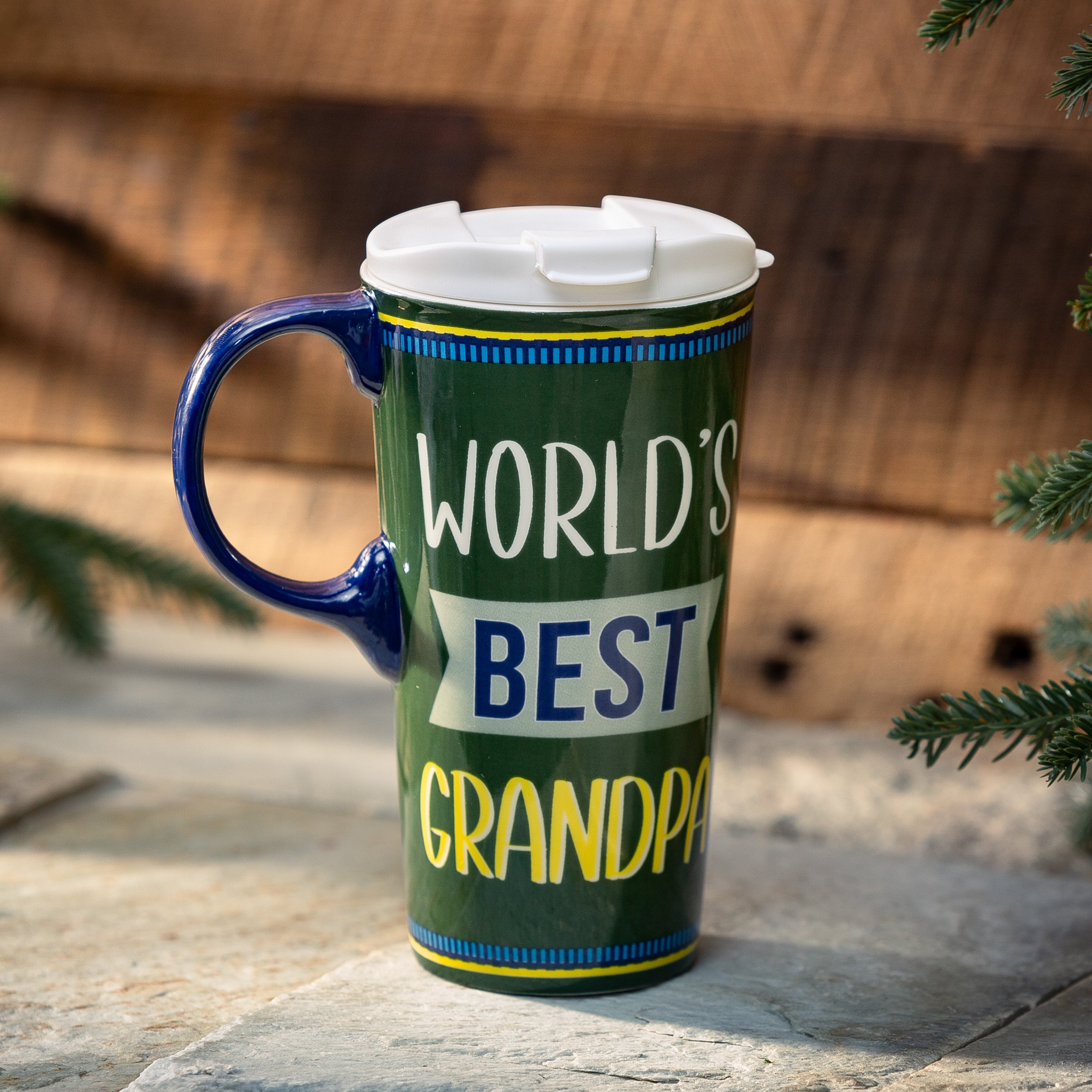 Best Grandpa Ceramic Perfect Cup, 17oz, Gift Box