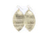 Luna Gold Leather Earrings