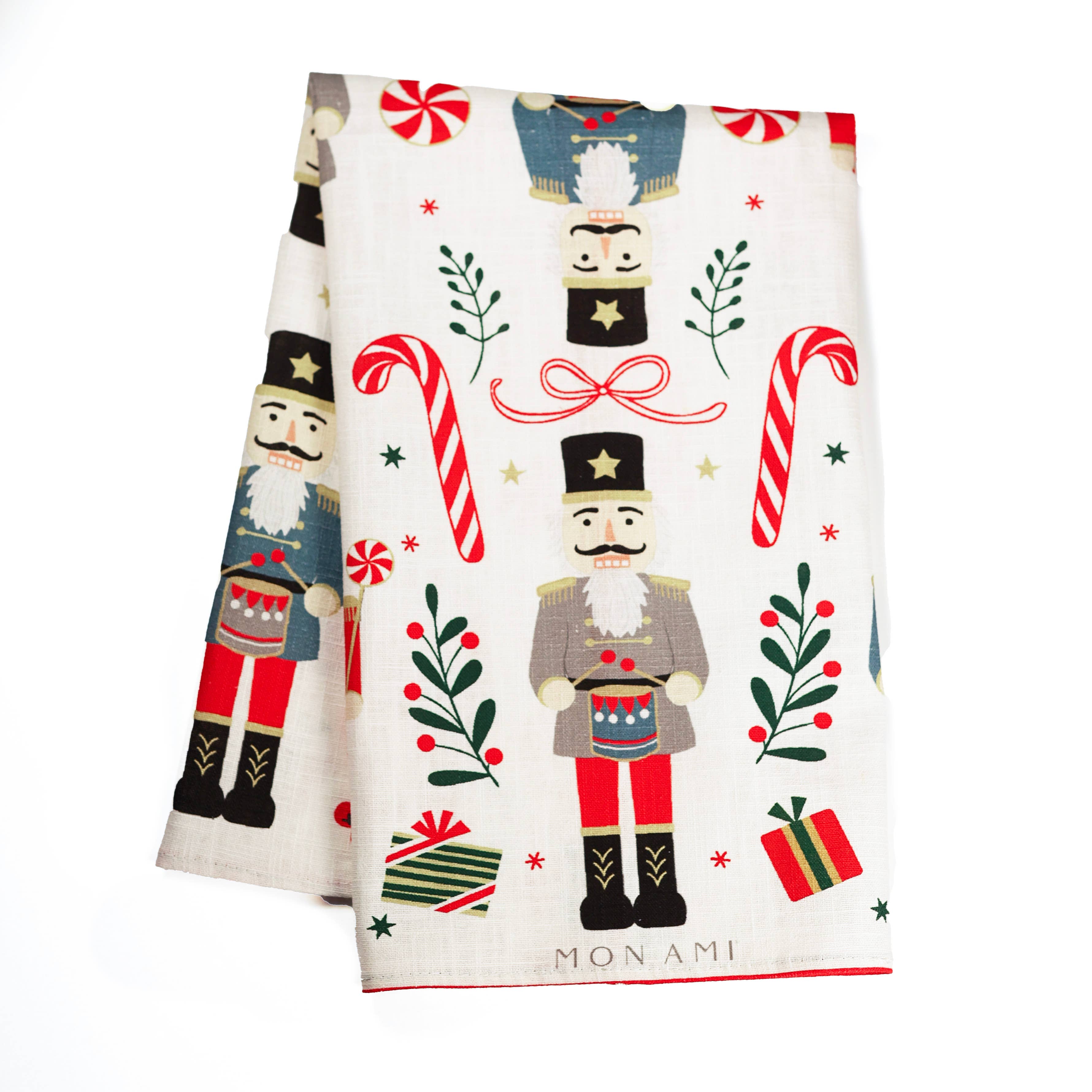 Nutcracker Cotton Linen Tea Towel