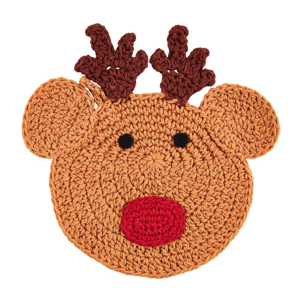 Christmas Crochet Pot Holder Set Red/Green