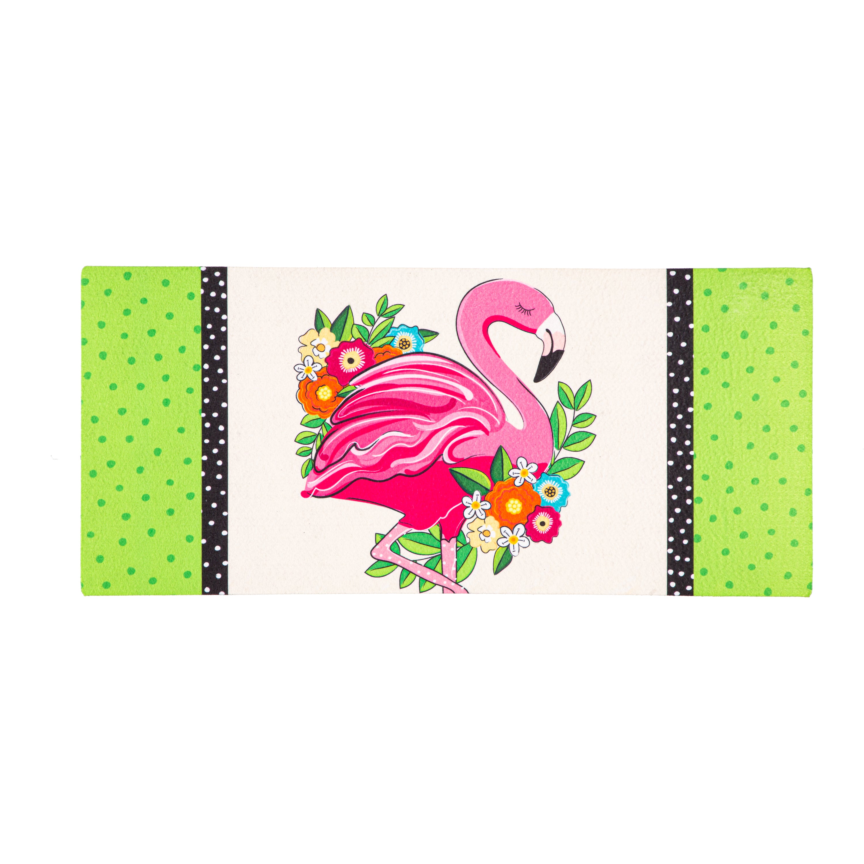 Floral Flamingo Welcome Sassafras Switch Mat - A. Dodson's