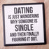 Dating is wondering.... Drink Coaster.