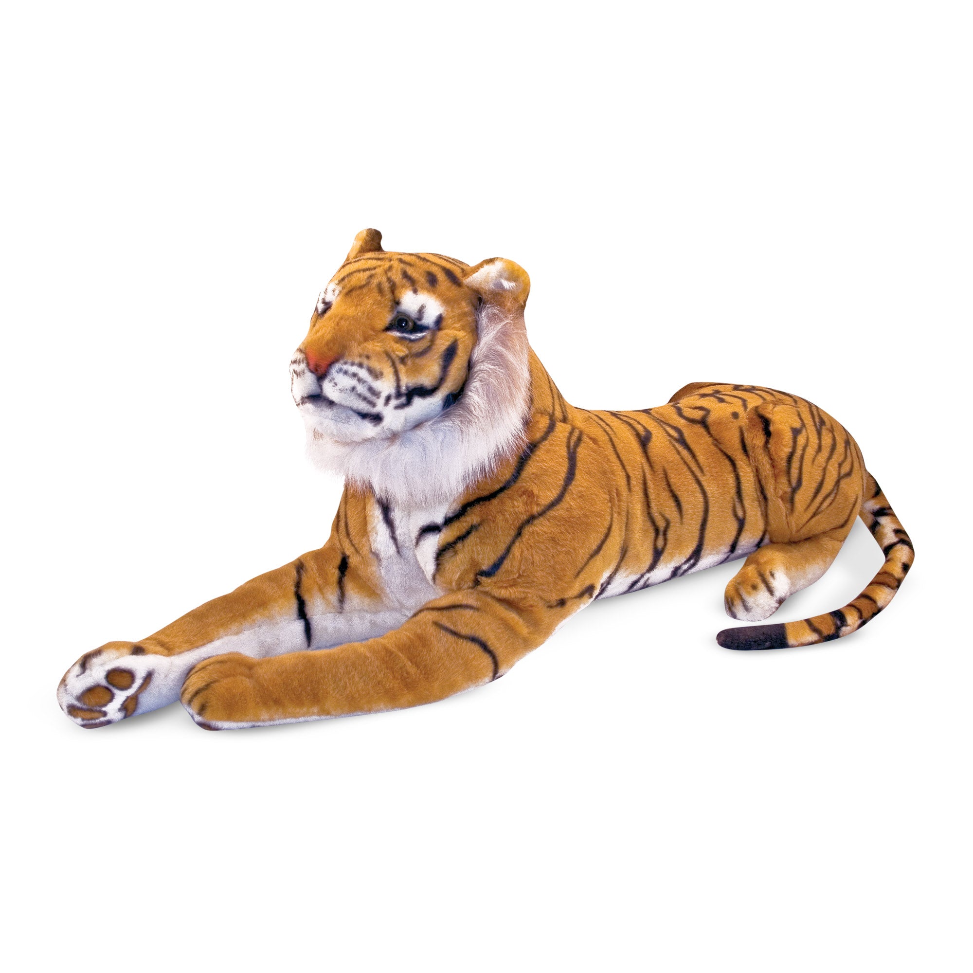 Melissa & Doug Giant Tiger - Lifelike Stuffed Animal, Over 5 Feet Long (Includes Tail)