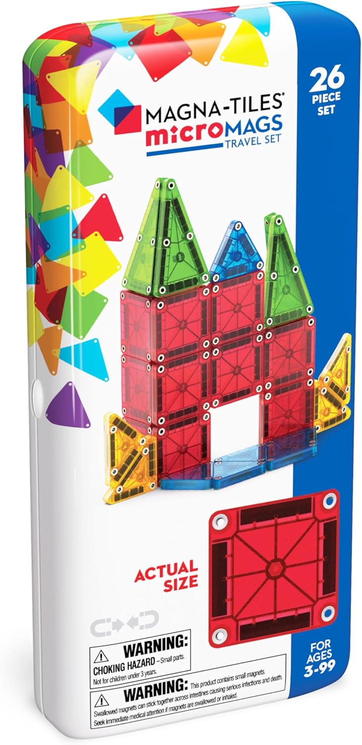 MAGNA-TILES microMAGS 26-Piece Travel Set