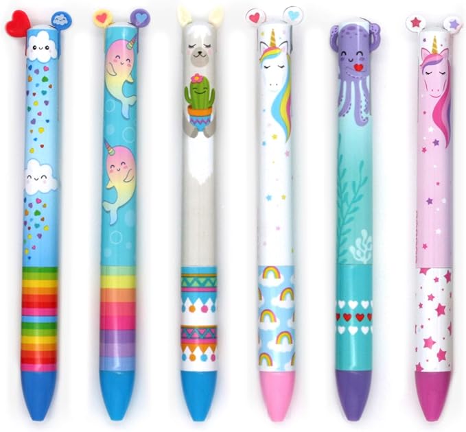 Twice as Nice Rainbow Magic 2 Colors Click Pens