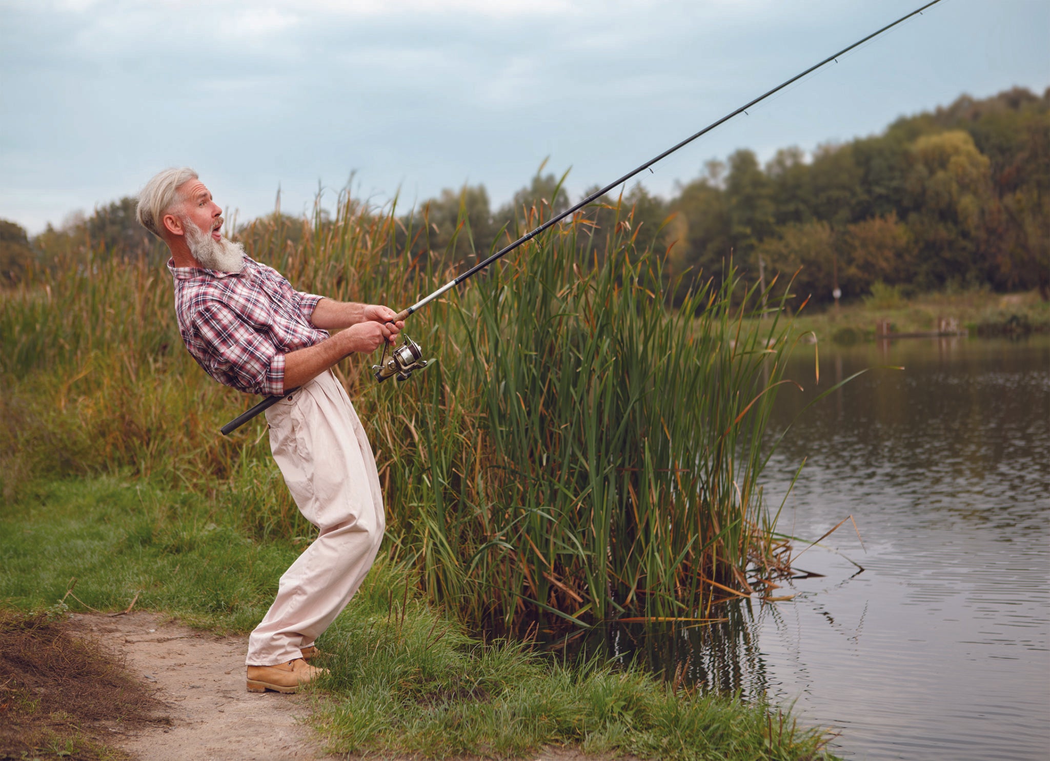 MAN FISHING CARD - A. Dodson's