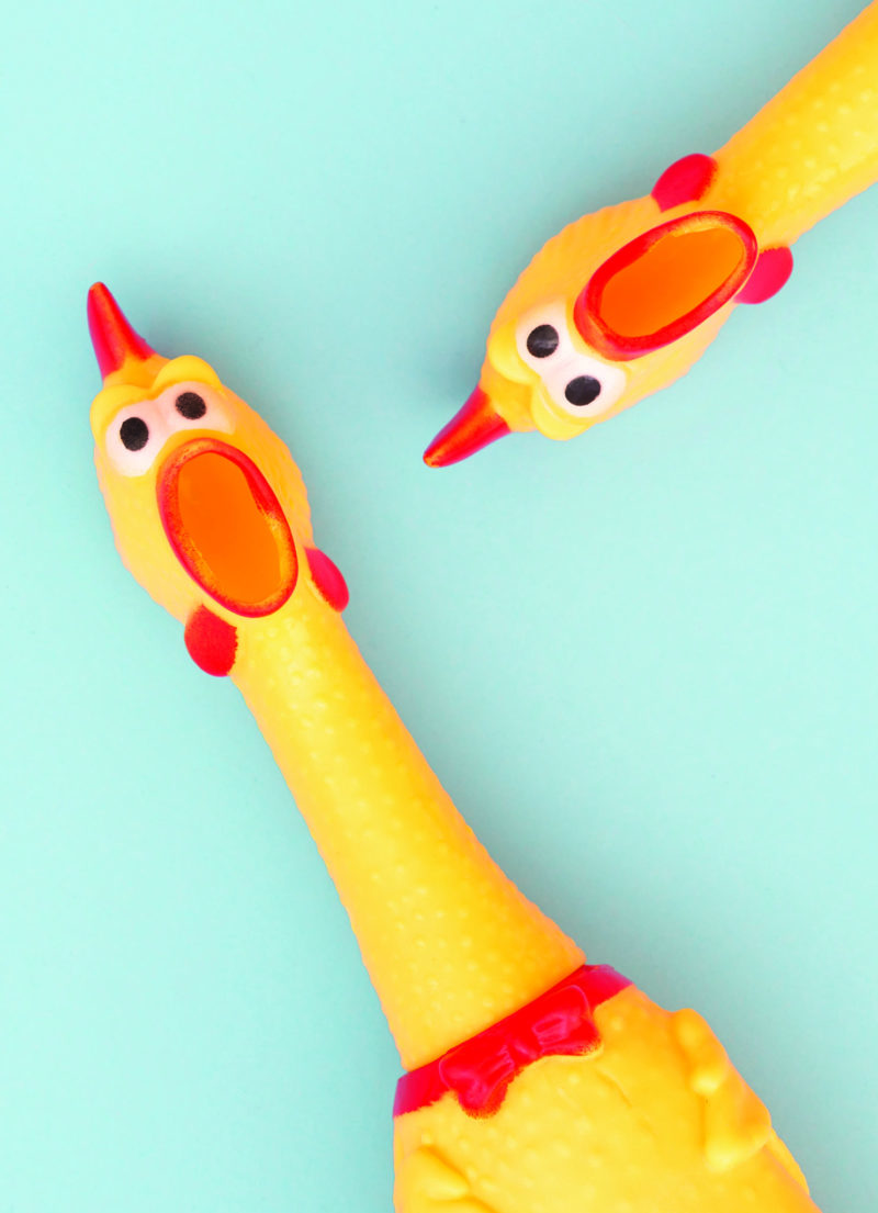 RUBBER CHICKENS CARD - A. Dodson's