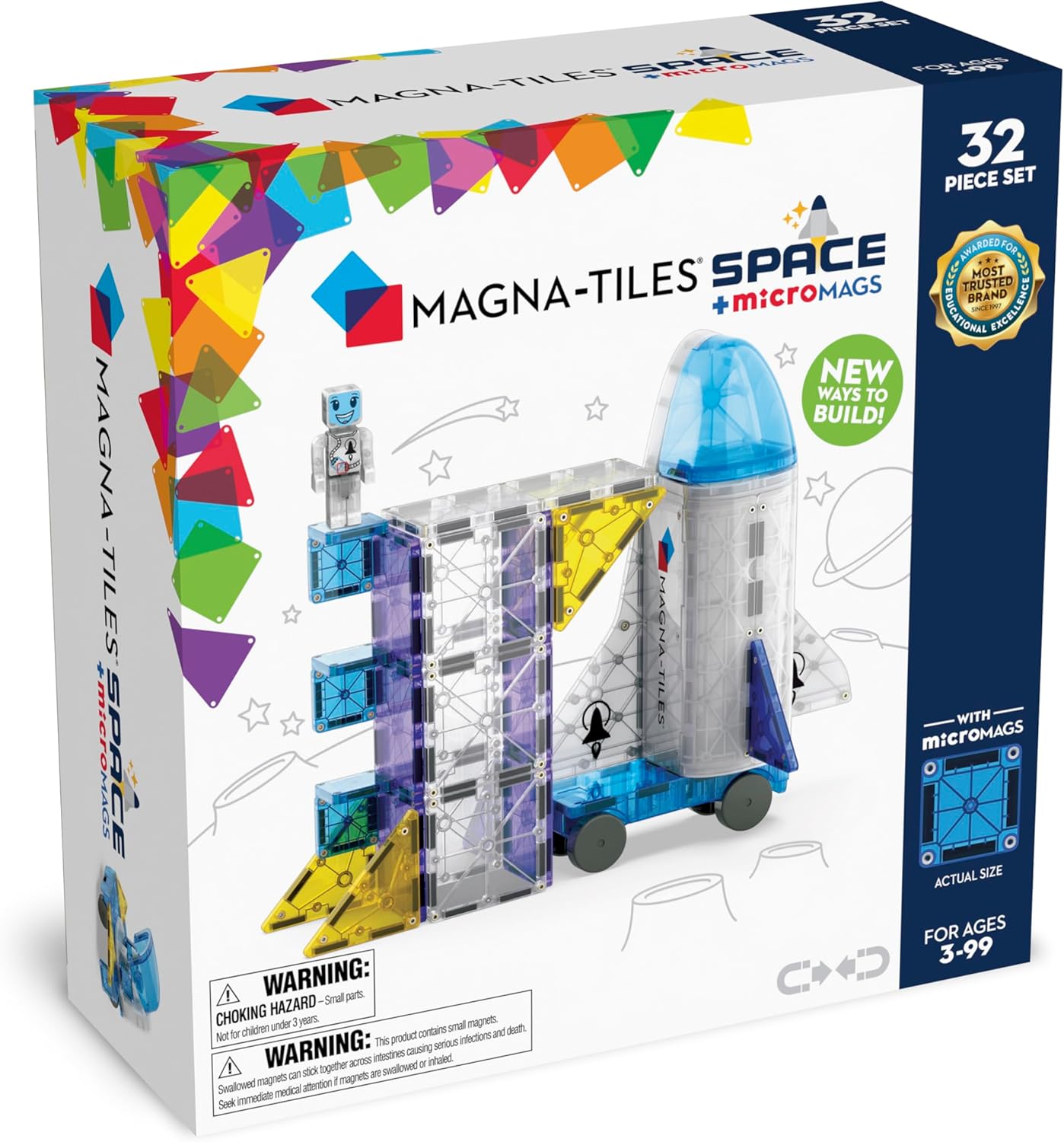 Magna-Tiles Space 32-Piece Set