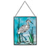 Coastal Bird Stained Glass Wall Décor, 8" L x 10" H