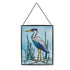 Coastal Bird Stained Glass Wall Décor, 8" L x 10" H