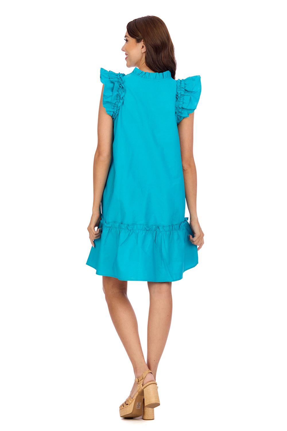 Riggs Ruffle Dress BY MUD PIE