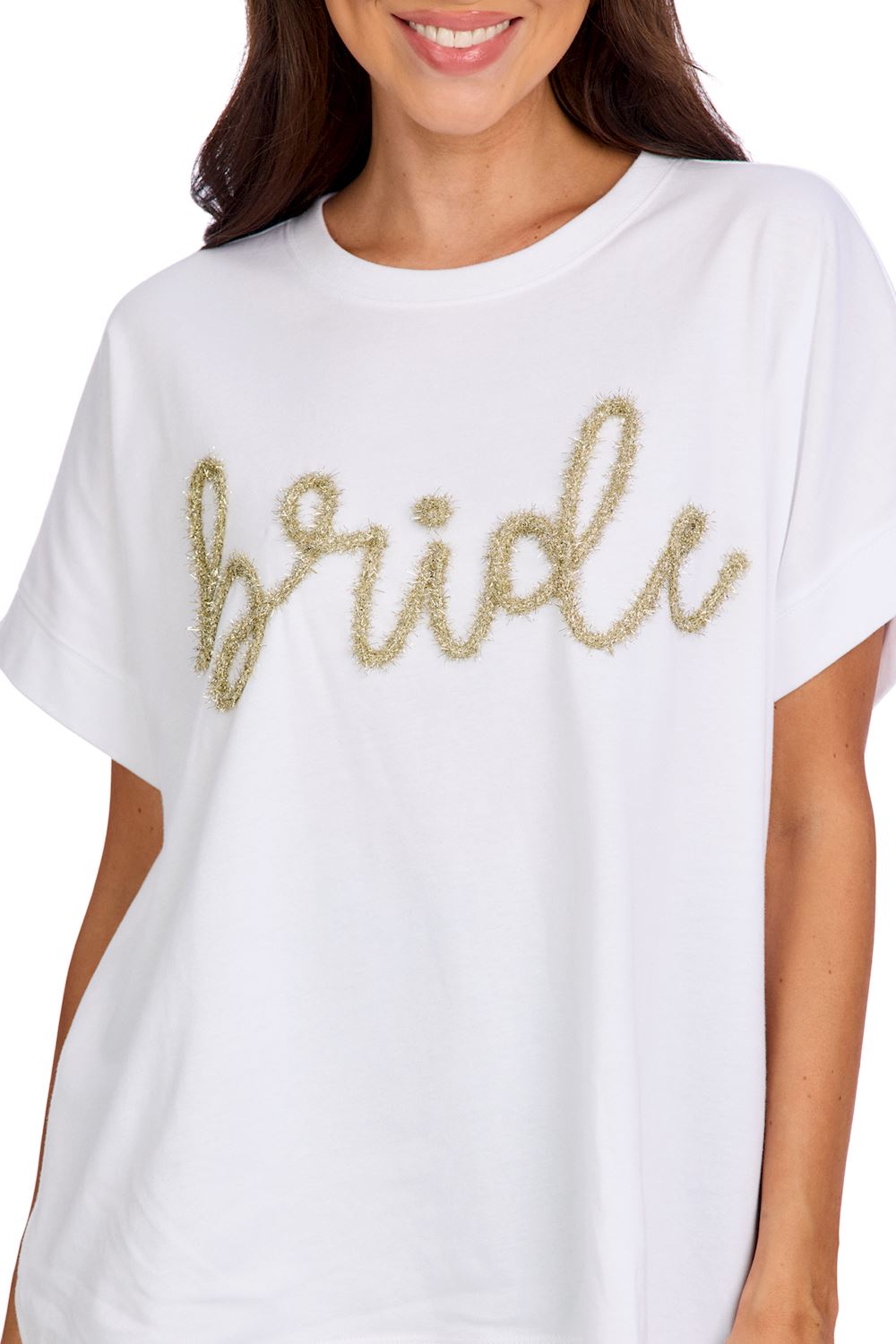 Bride Sparkle Top By Mud Pie