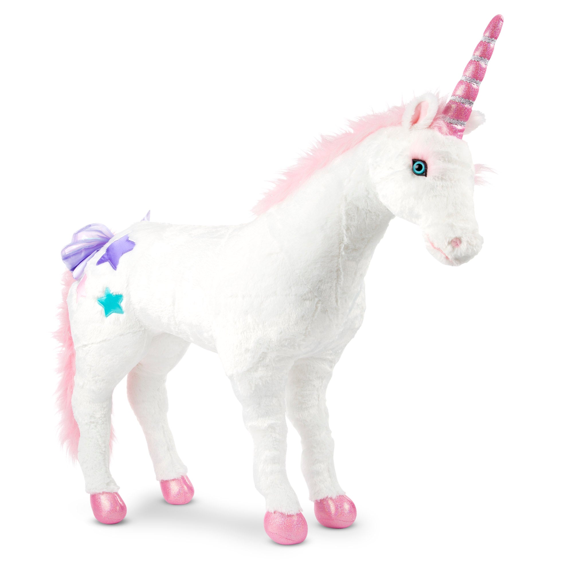 Melissa & Doug Giant Unicorn - Lifelike Plush Stuffed Animal (over 2 feet tall)