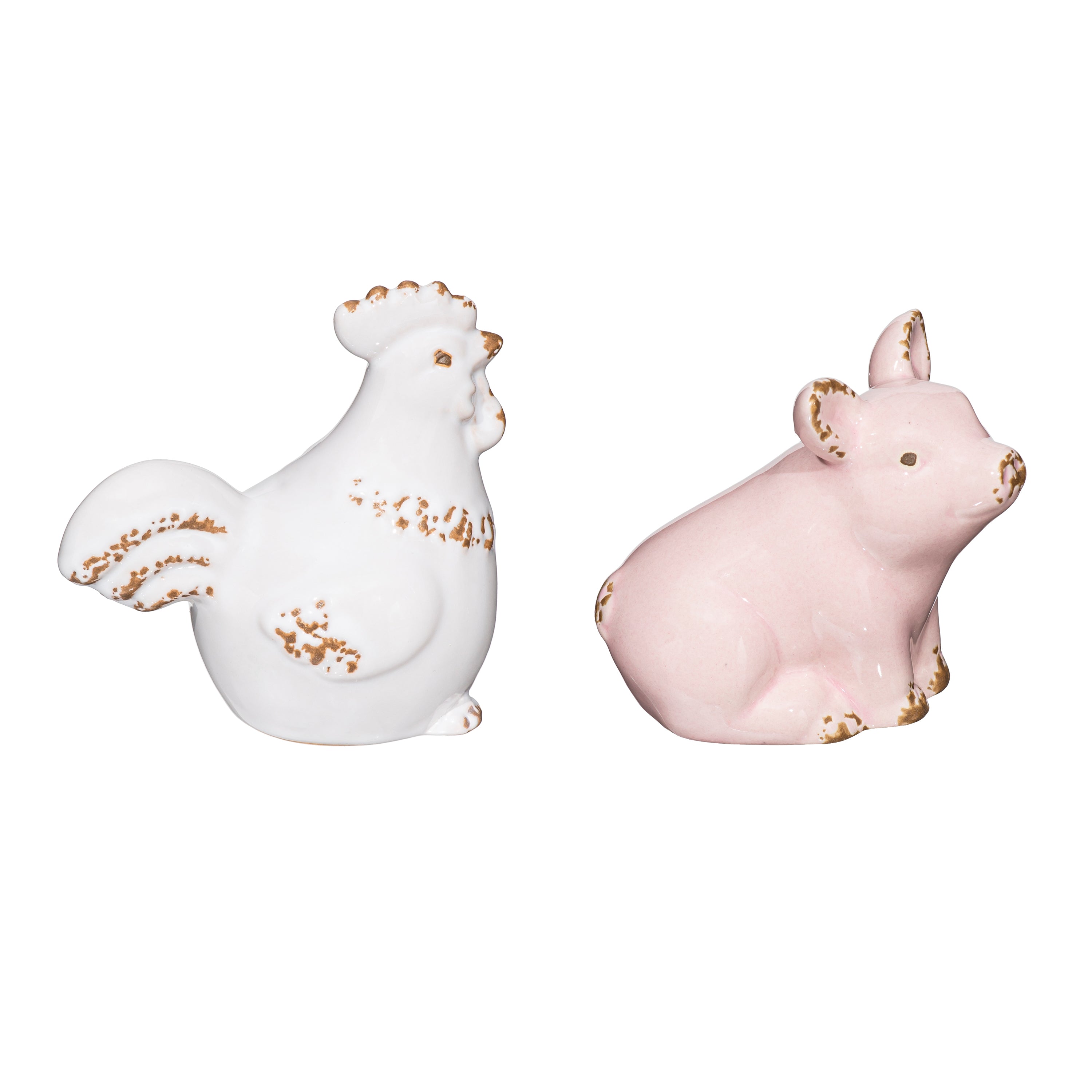 Pig Or Chicken Farm Animal Ceramic Table Decor